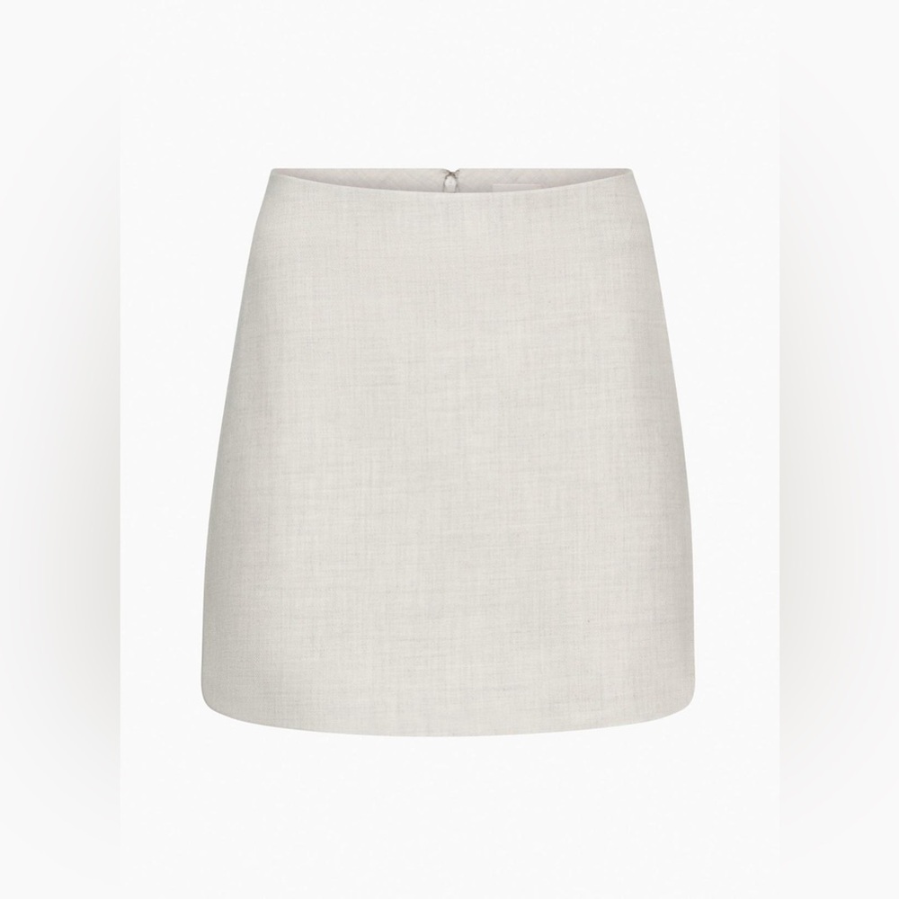 Aritzia Wilfred Classic Mini Skirt in Heather Chrome – Size 4 – Gently Worn - Picture 6 of 8